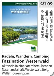 Wandern, Radfahren und Camping im Westerwald