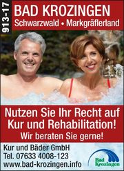 Bad Krozingen – Nutzen Sie Ihr Recht auf Kur und Rehabilitation