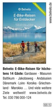 BELVELO- E-Bike Reisen für Entdecker