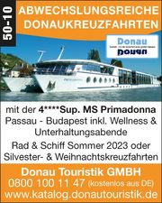 Donau Touristik GmbH – abwechslungsreiche Donaukreuzfahrten