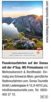 Donau Touristik GmbH – Flusskreuzfahrten auf der Donau mit der MS Primadonna