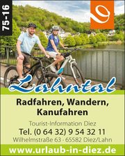 Lahntal – Radfahren Wandern, Kanufahren