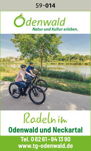 Radeln und Wandern im Odenwald und Neckartal