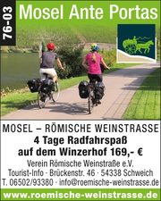 Roemische Weinstrasse – Mosel Ante Portas - Radfahrspaß