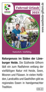 Südheide Gifhorn – Fahrrad-Urlaub, Lüneburger Heide