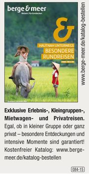 berge & meer – Hautnahunterwegs – besondere Rundreisen