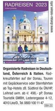 Donau Touristik GmbH – Organisierte Radreisen in Deutschland, Österreich und Italien