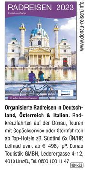 Donau Touristik GmbH – Organisierte Radreisen in Deutschland, Österreich und Italien