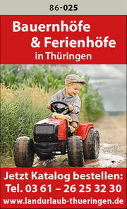 Bauernhöfe & Ferienhöfe in Thüringen