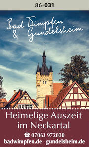 Bad Wimpfen & Gundelsheim – Heimelige Auszeit im Neckartal
