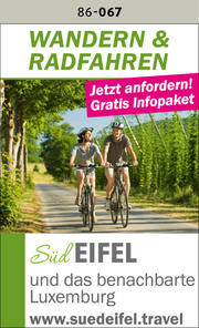 Wandern, Radfahren - Südeifel und das benachbarte Luxemburg