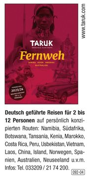Deutsch geführte Reisen für 2 bis 12 Personen