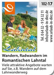 Lahntal – Wandern, Radfahren