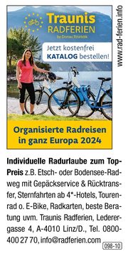 Trauni's Radferien - Organisierte Radreisen in ganz Europa