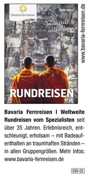 Bavaria Fernreisen – Weltweite Rundreisen vom Spezialisten