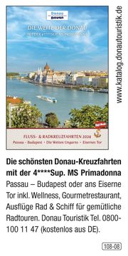 Donau Touristik GmbH – Fluss- & Radkreuzfahrten auf der Donau mit der MS Primadonna