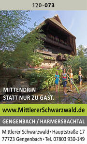 Mittlerer Schwarzwald - Mittendrin statt nur zu Gast. 