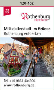 Rothenburg ob der Tauber – Mittelalterstadt im Grünen