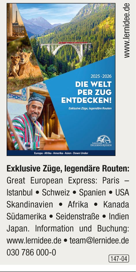 Lernidee – Die Welt per Zug entdecken!