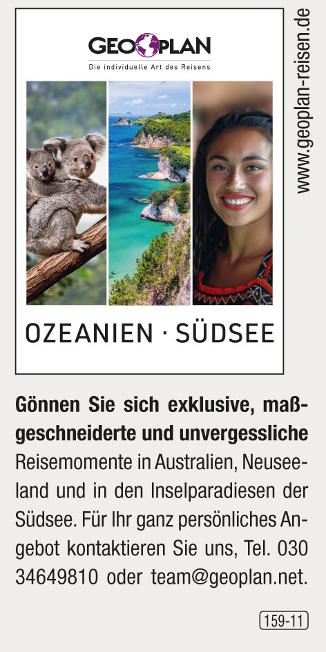 Geoplan Privatreisen – Ozeanien / Südsee