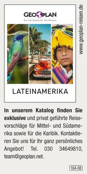 Geoplan Privatreisen  Lateinamerika