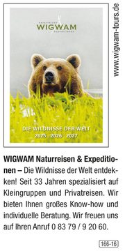 WIGWAM – Die Wildnisse der Welt