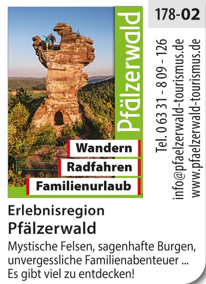 Erlebnisregion Pfälzerwald – Wandern, Radfahren, Familienurlaub