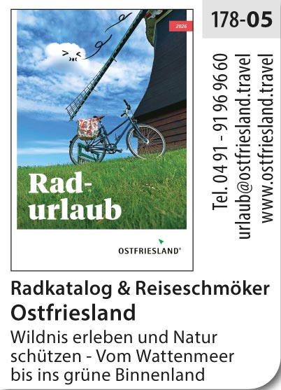 Ostfriesland – Reiseschmöker & Radkatalog - Vom Wattenmeer bis ins grüne Binnenland