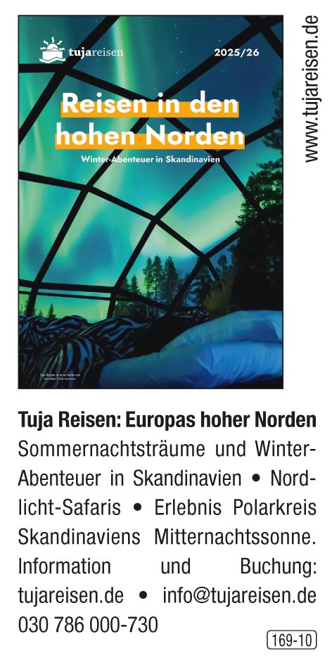 Tujareisen – Reisen in den hohen Norden!