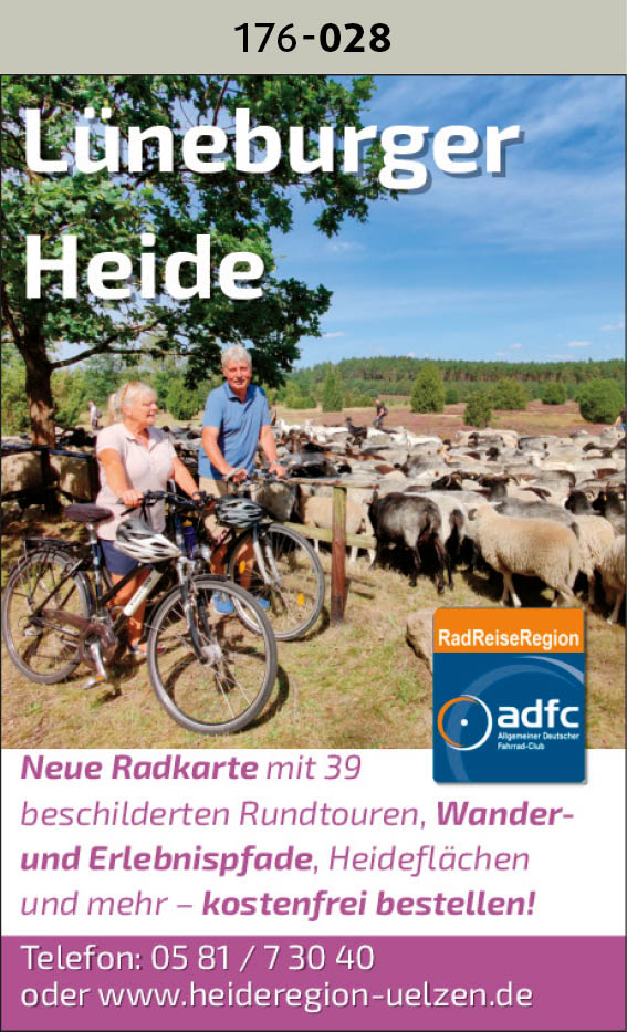 Lüneburger Heide - neue Radkarte