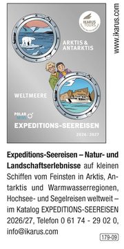 Ikarus Tours – Expeditions-Seereisen – Natur- und Landschaftserlebnisse