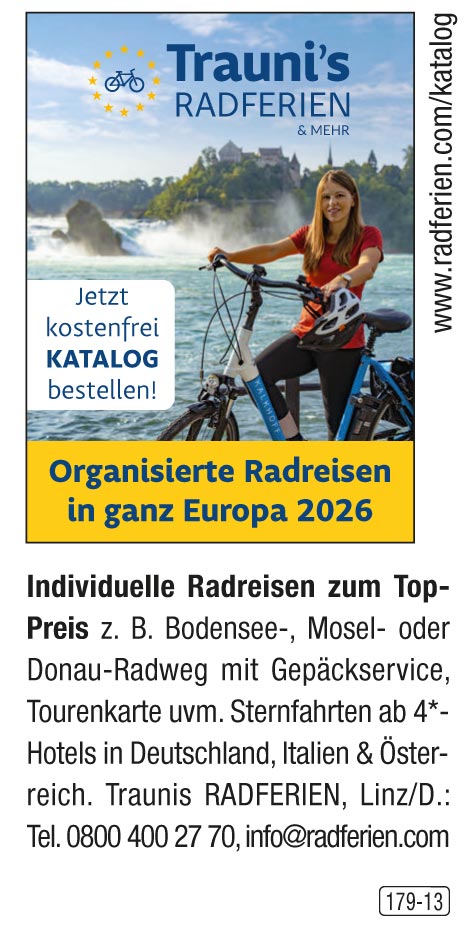 Trauni's Radferien - Organisierte Radreisen in ganz Europa