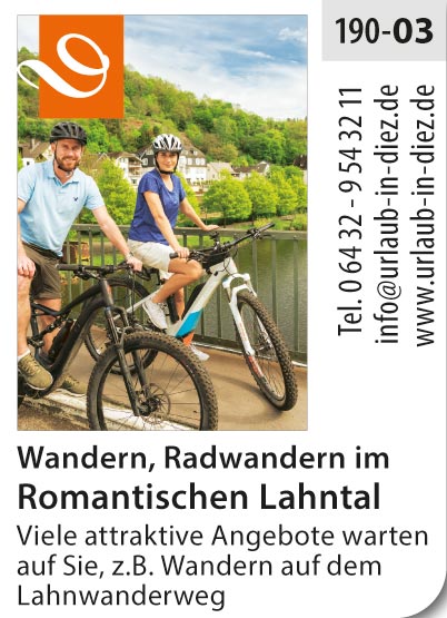 Lahntal – Wandern, Radwandern