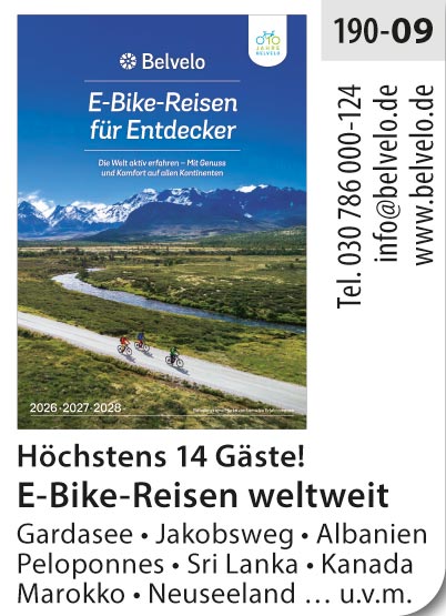 BELVELO - E-Bike Reisen für Entdecker