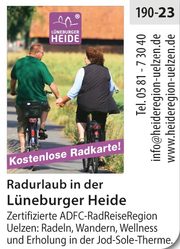 Lüneburger Heide - neue Radkarte