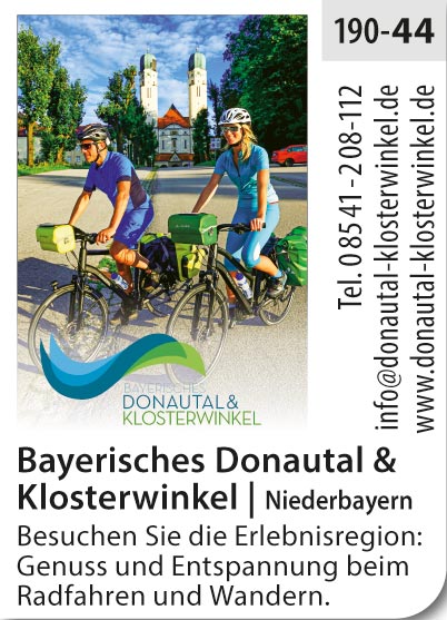 Bayerisches Donautal und Klosterwinkel