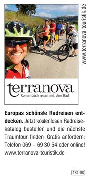terranova – Europas schönste Radreisen entdecken