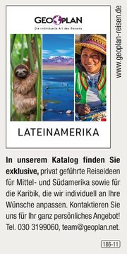 Geoplan Privatreisen  Lateinamerika